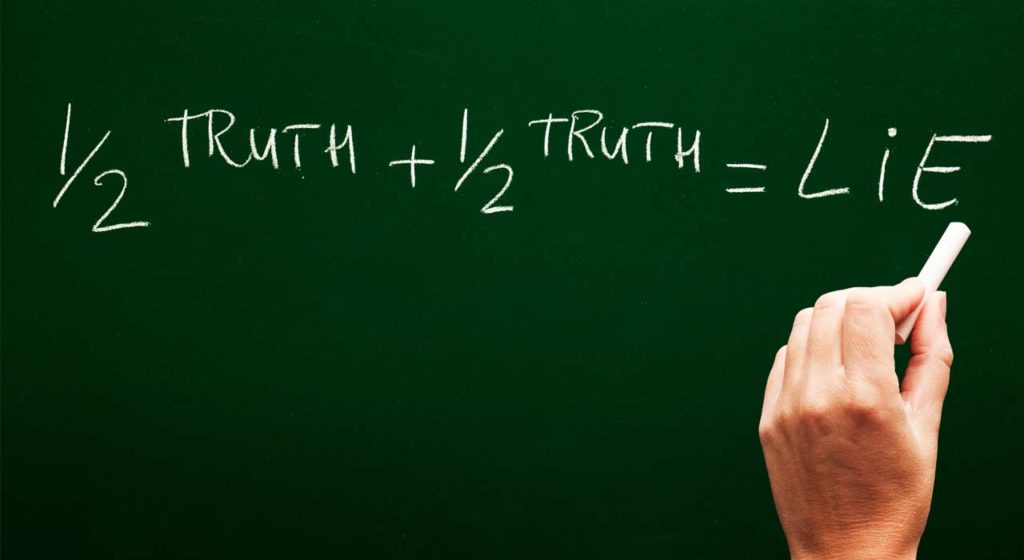 On the Truth, and the cost of lies