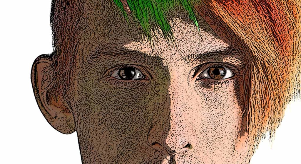 When gray hair meets green