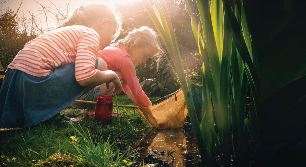 Don’t push Dad into the pond (and don’t tell Mom about the bugs!)