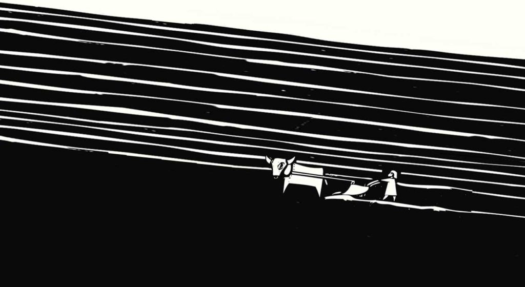 The boy that drove the plow