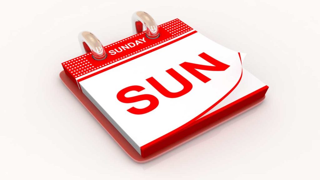 March 6 – The Sunday as a sign of the goal of God’s creation