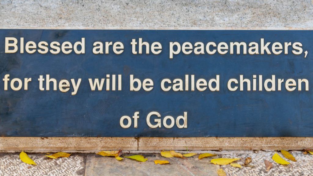 September 21 – The fruit of the Spirit is peace: peace with others