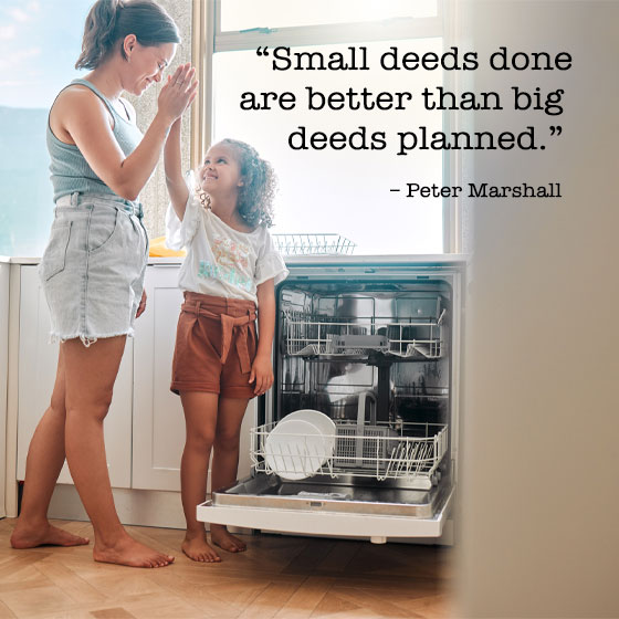 “Small deeds done are better than big deeds planned.” - Peter Marshall