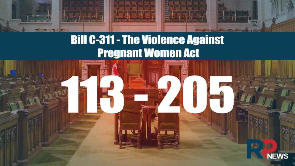 113 MPs supported preborn victims of crime bill
