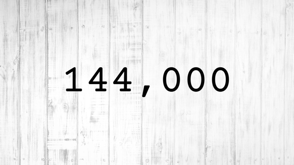 August 16 – The 144,000