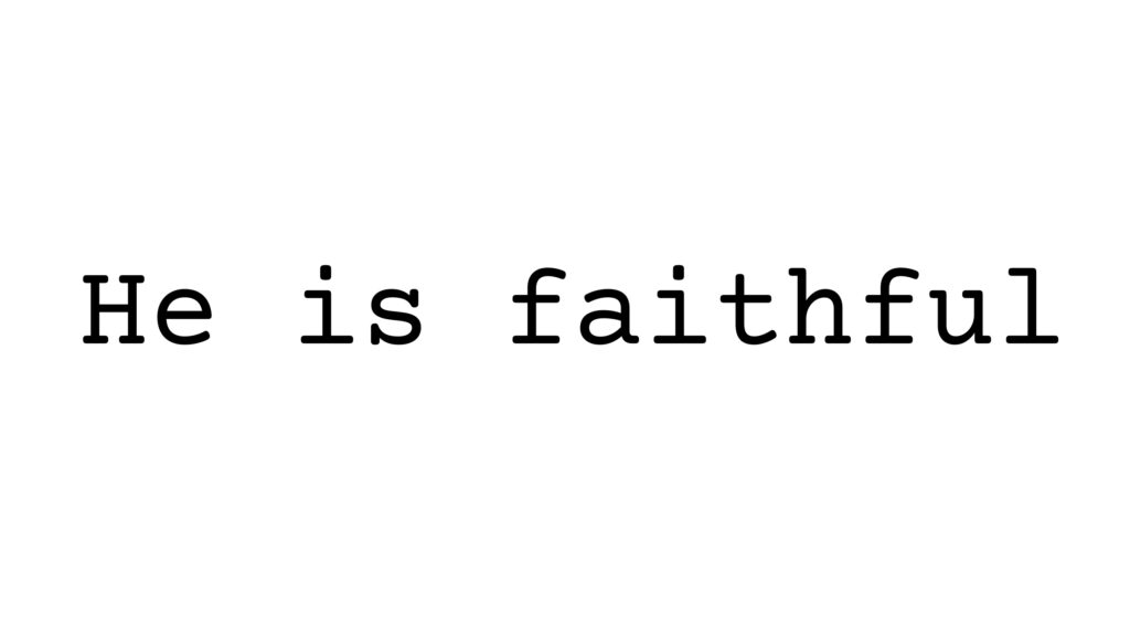November 30 – He who calls you is faithful
