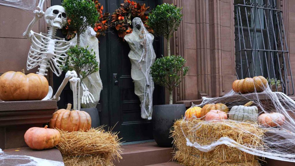 Halloween decorations overtaking Christmas decorations in BC