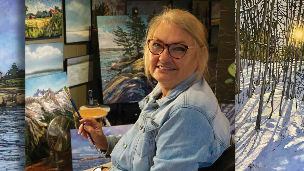 Hetty Veldkamp’s landscapes began with a birthday
