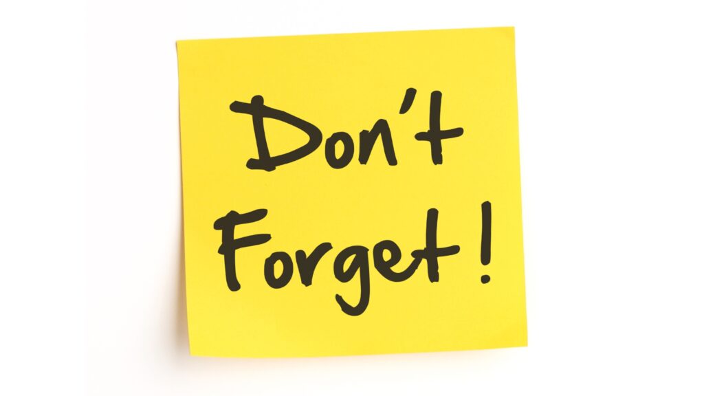 May 8 – A much-needed reminder