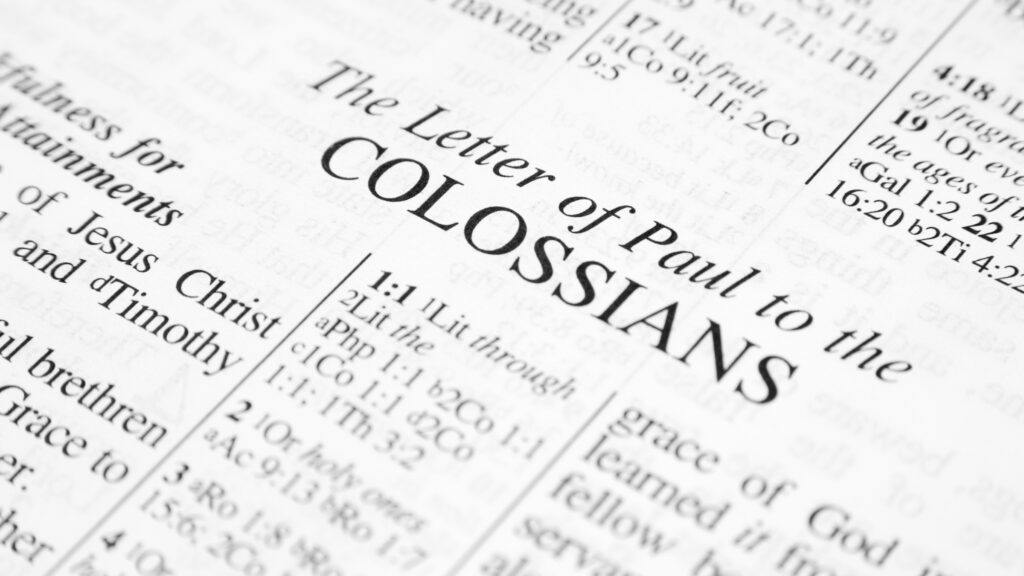 July 1 – Introduction to Colossians