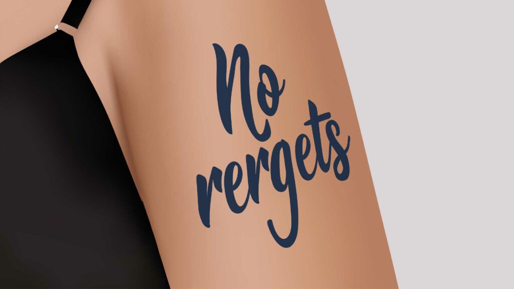 Transmutilation defender comes to regret youthful tattoo