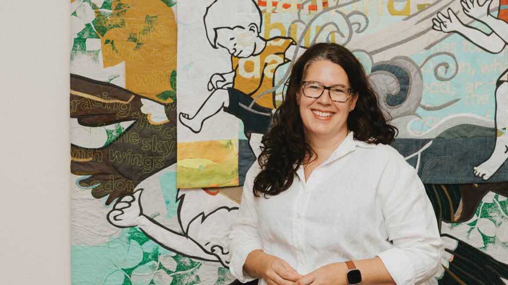 Ruth de Vos is quilting kids and creation