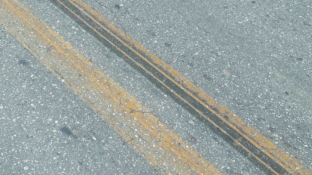 Faded road lines symbolize faded Christian values