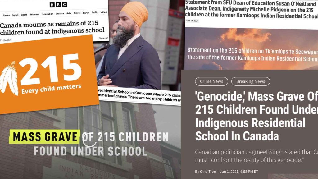 Were the 215 soil abnormalities actually graves? 37% of Canadians think we should just presume so.