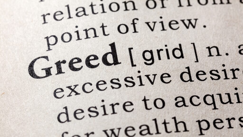November 26 – Tempted to greed