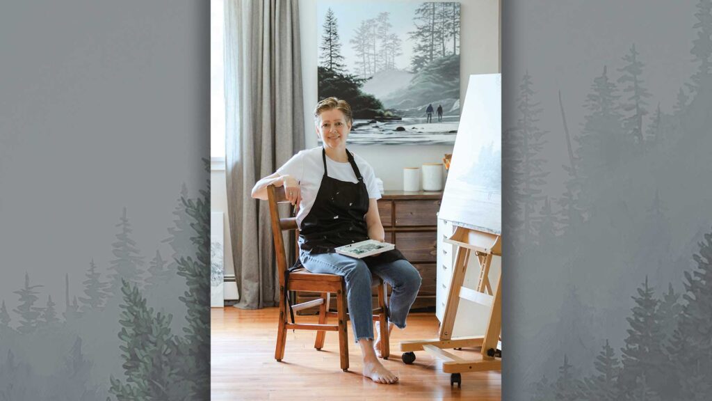 Trees, rocks, water, sky, wildlife – Sheila Van Delft paints refreshment for the soul